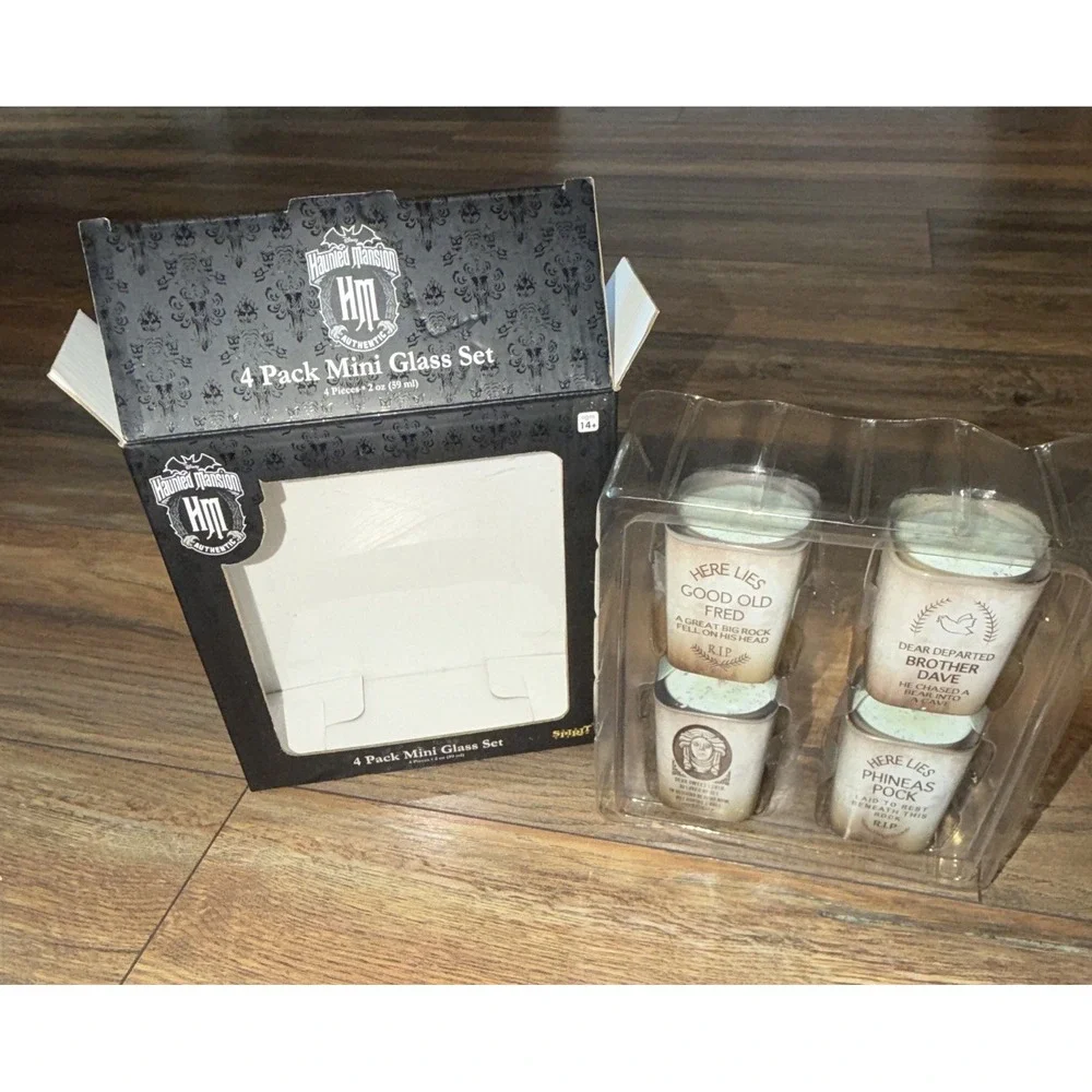 Haunted Mansion Inspired Handmade Scented Glitter Candles Set of 4 Halloween